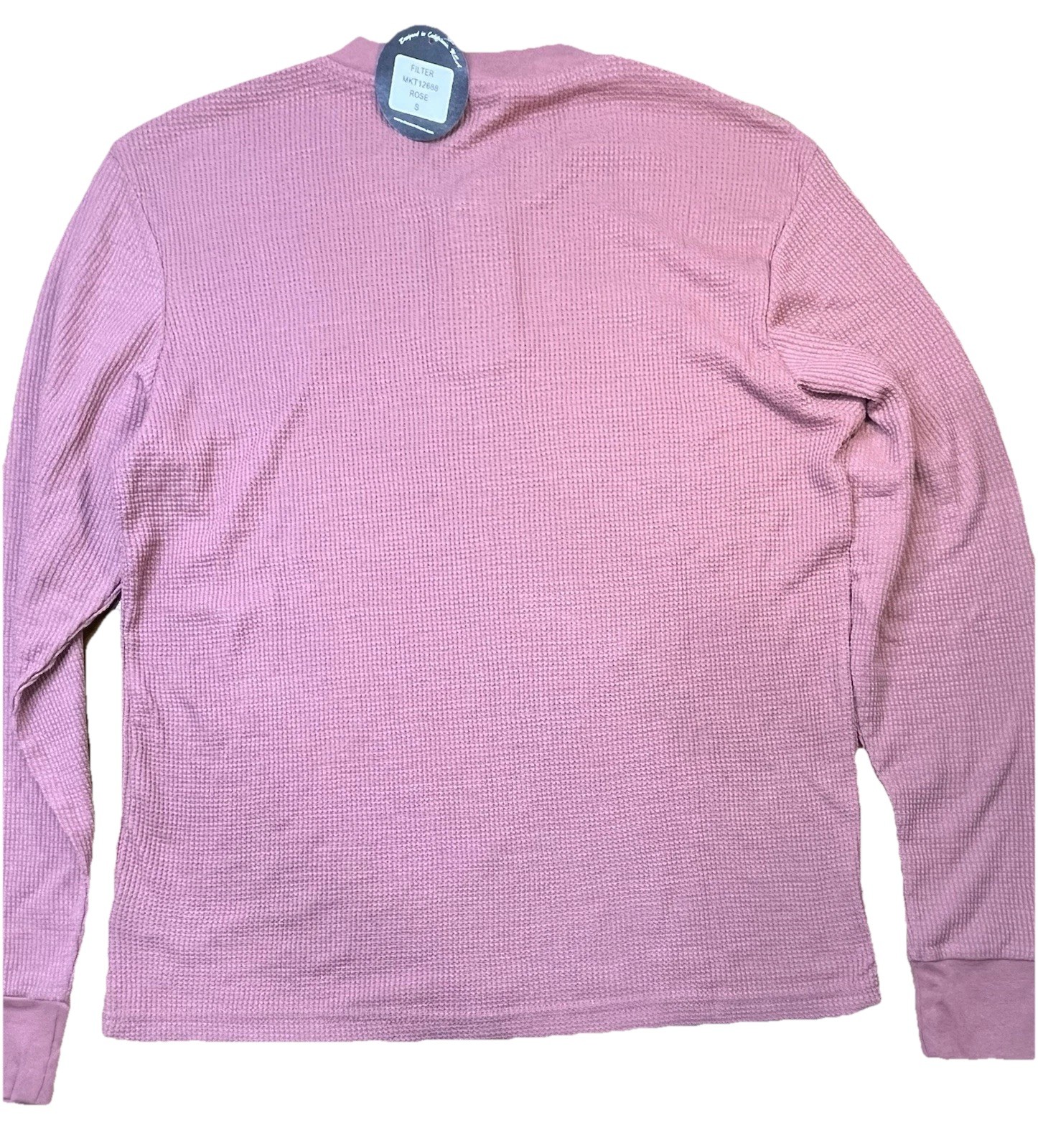 MAUI AND SONS Pullover Thermal Waffle Henley Pullover Surfer Beach Rose Small image 7