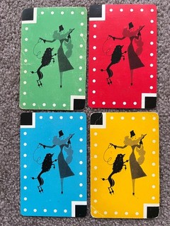 swap playing cards Ladies with dogs