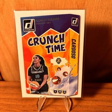 Kamilla Cardoso 2025 Donruss Crunch Time Insert Card #10 Rookie WNBA Sky