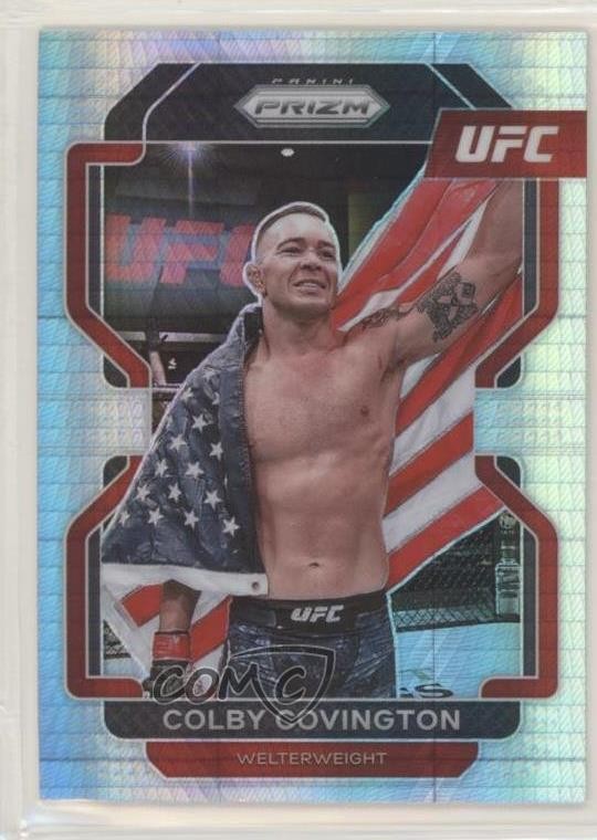2022 Panini Prizm UFC Hyper Prizm Colby Covington #121 pe8