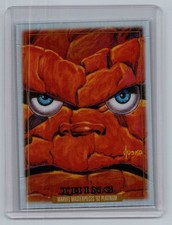 2024 Marvel Masterpieces '92 Platinum - LEATHER - THING #91