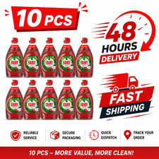10 x Fairy Clean & Fresh Pomegranate Washing Up Liquid 320ml Dish Soap Fast clea 5.00 per litre