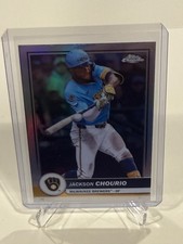 2026 Topps Series 1 Flagship Chrome Refractor Jackson Chourio #53 Brewers