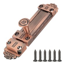 Barrel Bolt Latch, 4 Inch Vintage Sliding Lock 1Pcs, Red Bronze