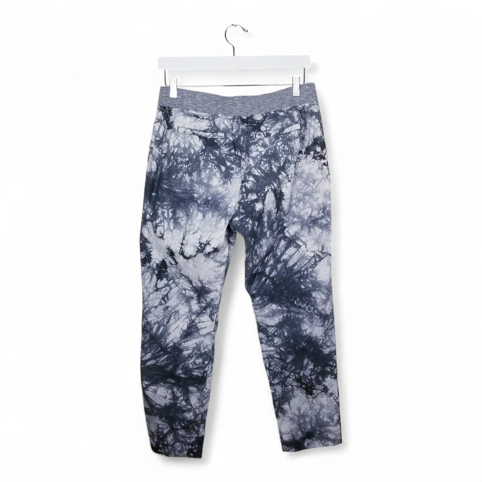 Pantalones informales CAbi #5075 gris mármol tie dye algodón popelina - talla M Foto 4 de 4