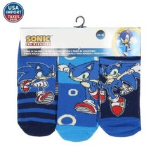 Sonic children's socks 3 pairs, blue