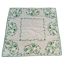 VTG Vera Neumann 70s Scarf Square Jungle Animals Green White Polyester