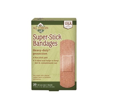 All Terrain - Super-Stick Bandages - 1 in by 3.25 in - 20 count