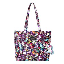 Tokidoki Officially Licensed Canvas Tote Bag for Women, Large Large, Black