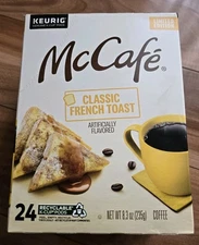 Keurig McCafe K Cups Coffee Pods Classic French Toast Light Roast  24 Ct Sealed