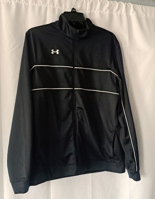 Under Armour Men's Warm Up Jacket - Black Size Large - Loose Fit - Zip Up