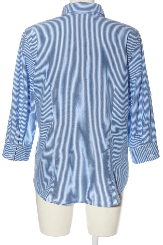 VAN HEUSEN Chemise à manches longues Dames Chemise T EU 40 bleu-blanc - Photo 2/4