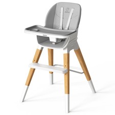 8-in-1 Convertible Wooden High Chair Adjustable