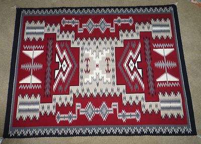 CASRPETS-INDIAN ARTIFACTS: NAVAJO GANADO STORM PATTERN RUG | eBay