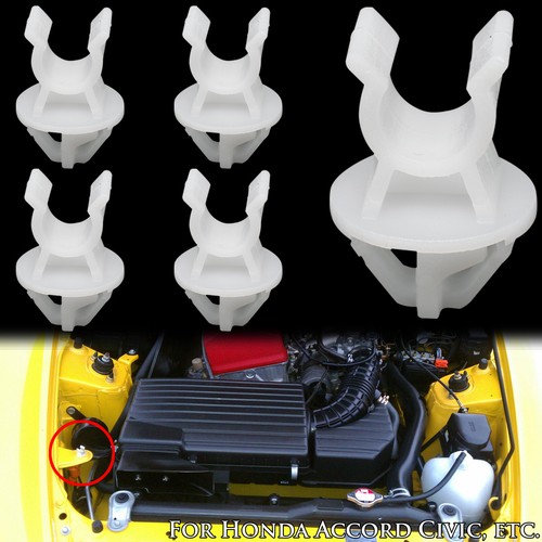 5pcs For Lancer Mirage Outlander ASX Car Bonnet Hood Rod Stay Clip Clamp Holder - Picture 7 of 8