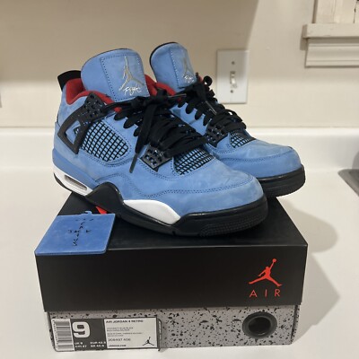 シューズ(男性用) Air Jordan 4 Travis 2018 Air Jordan 4 Travis Scott Cactus Jack 2018 Size 9 Men 308497