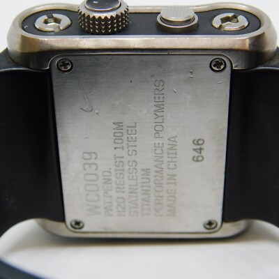 Nike WC0039 Stainless Steel Titanium Quartz Digital Men's Watch