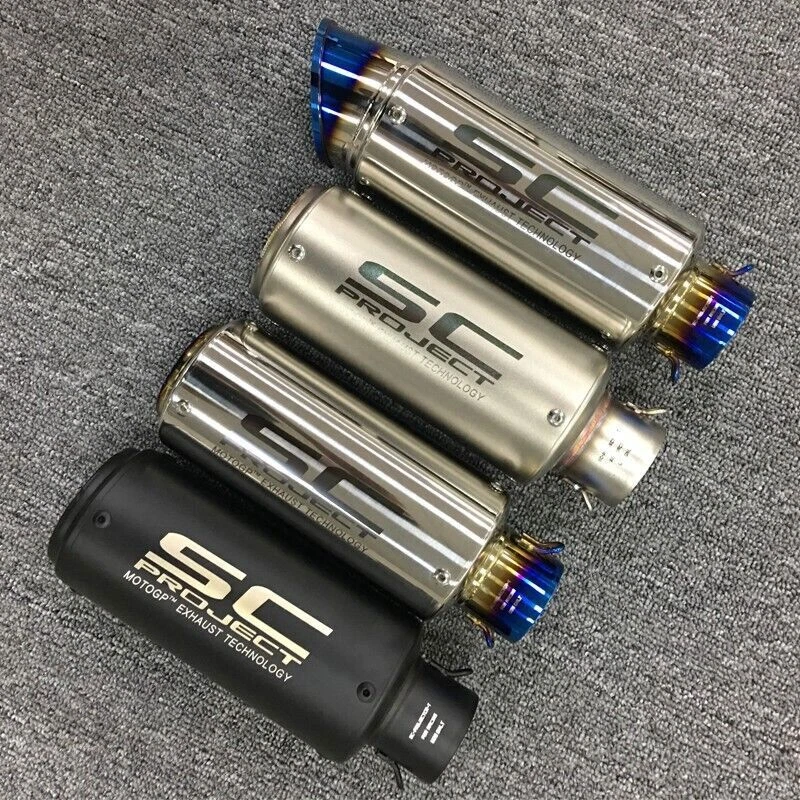 For Honda CBR650R CBR650F 2014-2023 CB650R Full System Exhaust Tips Pipe Silver - Image 4 of 4