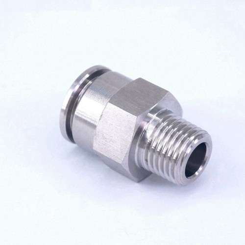 Fit Tube 4-16mm To Male Thread 304 Stainless Straight Pneumatic Pushfit Fitting - Picture 53 of 72