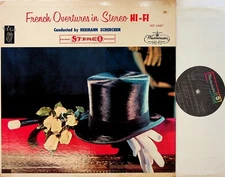 Westminster WST 14027- French Overtures in Hi-Fi Stereo SCHERCHEN LP (EX+) Rare