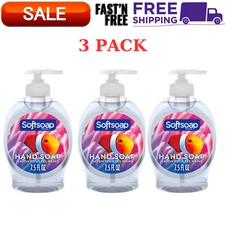 (3 Pack) Softsoap Aquarium Liquid Kitchen and Bathroom Hand Soap, 7.5 fl oz