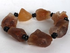 Natural amethyst raw stone transportation bead bracelet handicraft