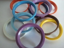Set of 4 European Made Plastic Hub Centric Rings 73.1mm OD - 66.6mm ID 