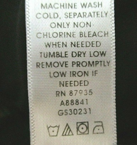 Simonton Says Black Blouse XL Short Sleeve V-Neck Turtleneck By George - Picture 6 of 8