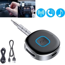 Wireless Bluetooth 3.5mm AUX Audio Stereo Music Home Car Receiver Adapter