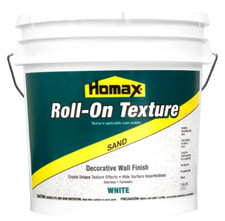 Homax Sand Roll-On Texture Decorative Wall Finish, White - 2 Gal.