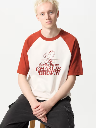 UNIQLO Snoopy PEANUTS Cotton Graphic Tee Short Sleeve Unisex Sizes S-4XL