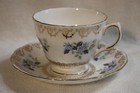 Vintage Colclough Pattern #8246 Blue Daisy Design Teacup & Saucer — photo 2