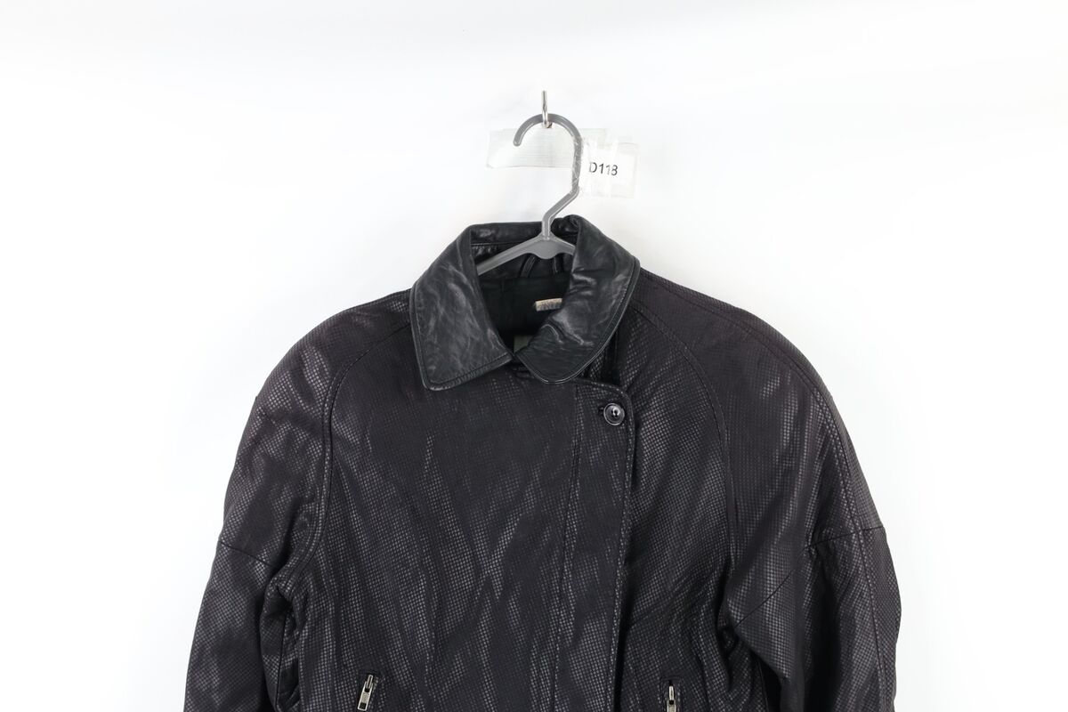 Vtg 80s Streetwear Womens 6 Distressed Asymmetrical Zip Leather Bomber Jacket | eBay Vtg 80s Streetwear Womens 6 Distressed Asymmetrical Zip Leather Bomber Jacket | eBay