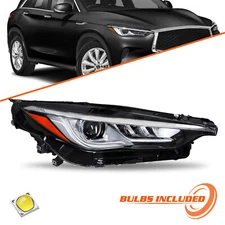 For 2019 2020 2021 Infiniti QX50 Full LED w/o AFS Right Passenger Headlight Lamp