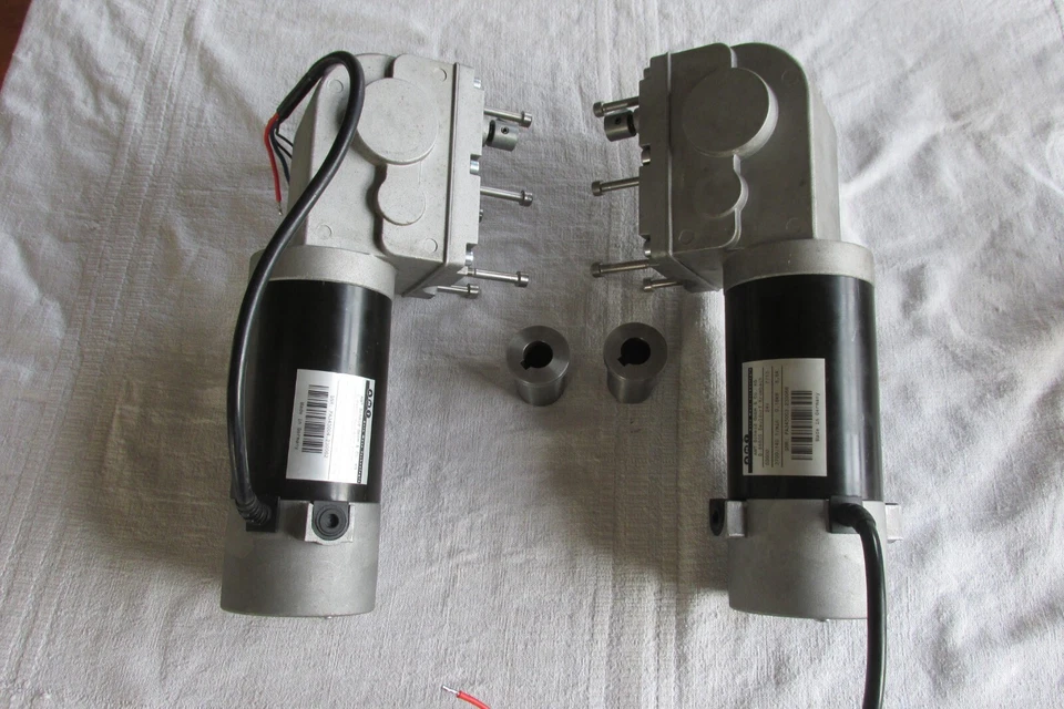 AMT Schmid Getriebemotor 24V mit Bremse Kupplung Links Rechts - Bild 2 von 4