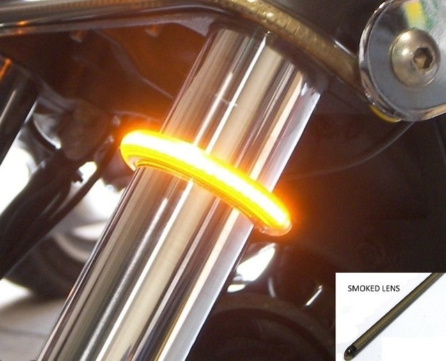 LED 39mm41mm Fork Turn Signal/Running Light Kit w/ Smoked Lens for