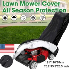 Waterproof Lawn Mower Cover Heavy Duty UV Protector Push Mower Universal Cover