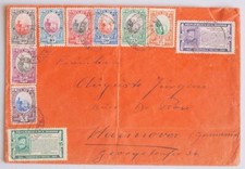 San MARINO Italy 1934 Castel Rocca+ on Richly Franked Cover to Germany , Italien