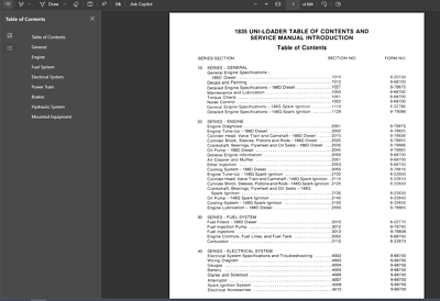 ✓🎗️CASE 1835 UNI LOADER SKID STEER MANUAL SERVICE SHOP REPAIR