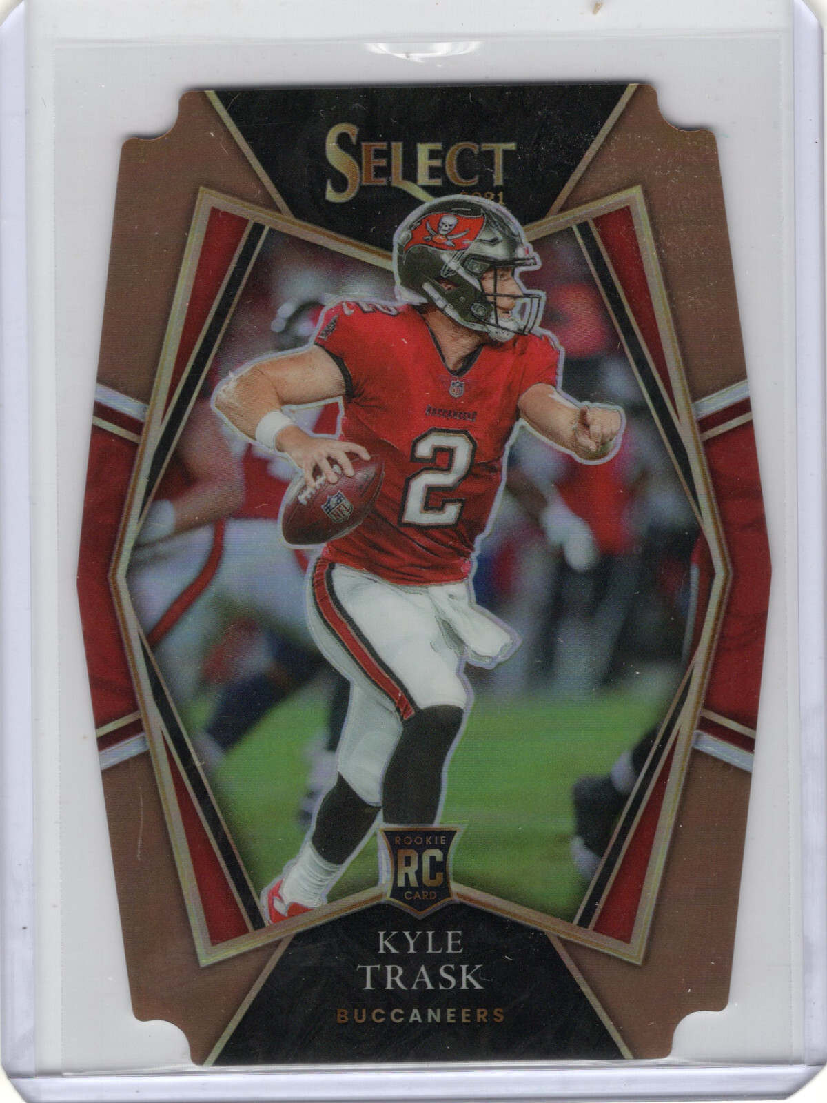 2021 Panini Select Premier Level Copper Prizm Die-Cut /199 Kyle Trask Rookie RC