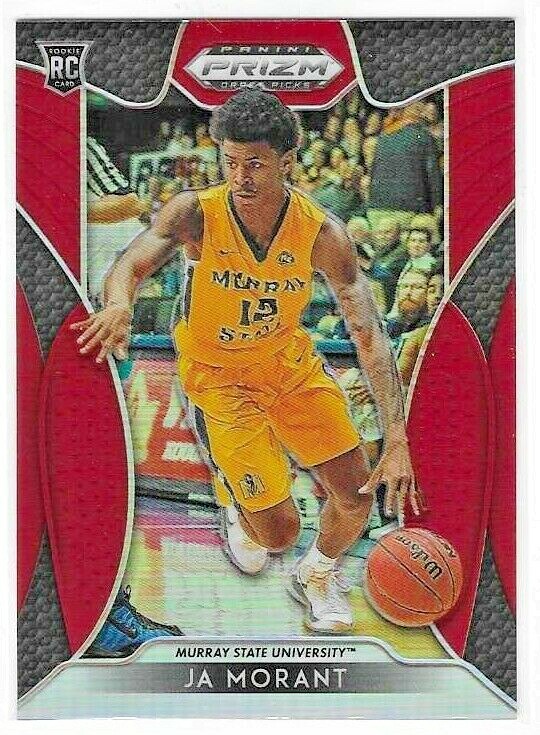 2019 PANINI PRIZM DP #65 JA MORANT RED PRIZM RC MEMPHIS GRIZZLIES