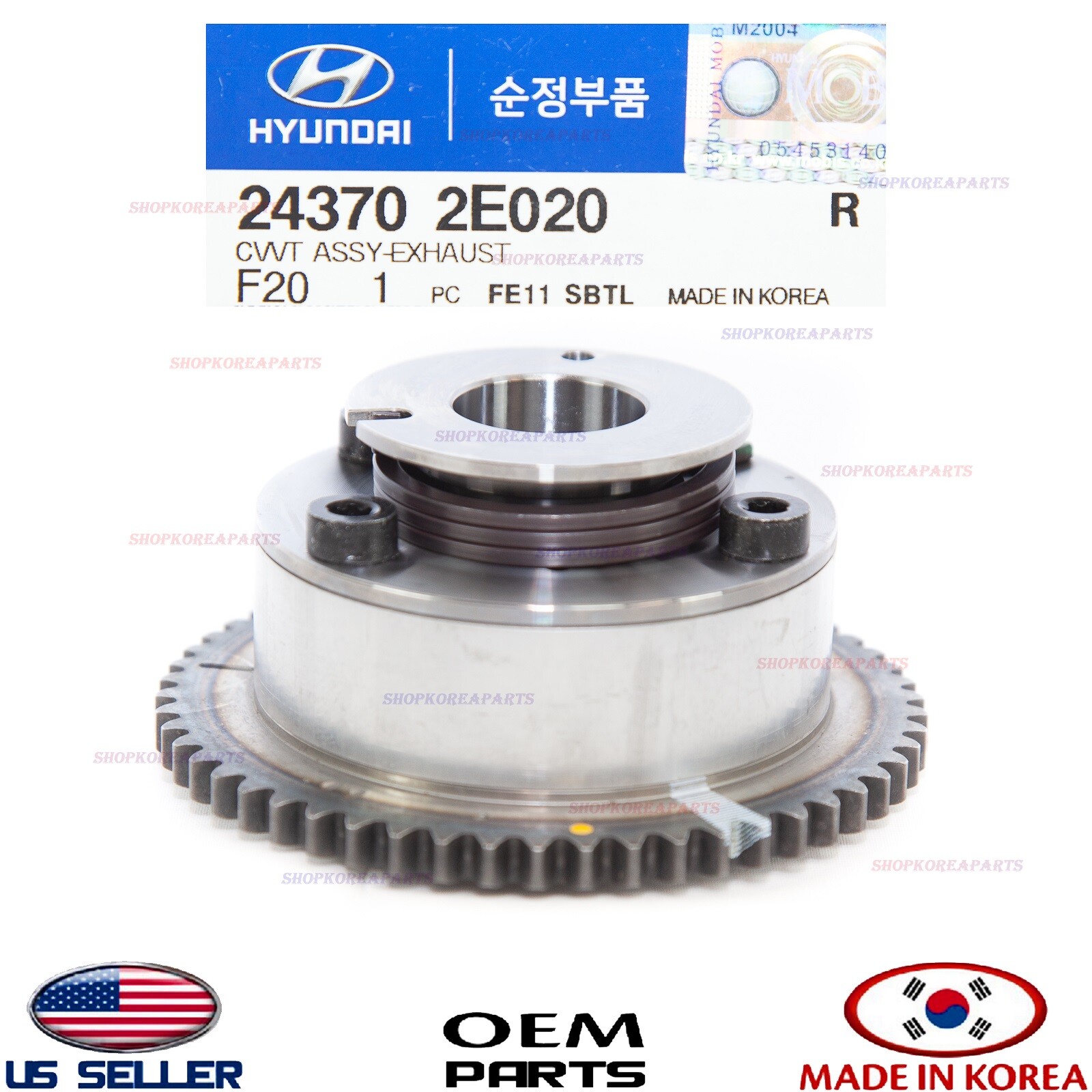 Intake & Exhaust CVVT Gear set2pcs ⭐OEM⭐ HYUNDAI KIA 2.0L *See compatibility