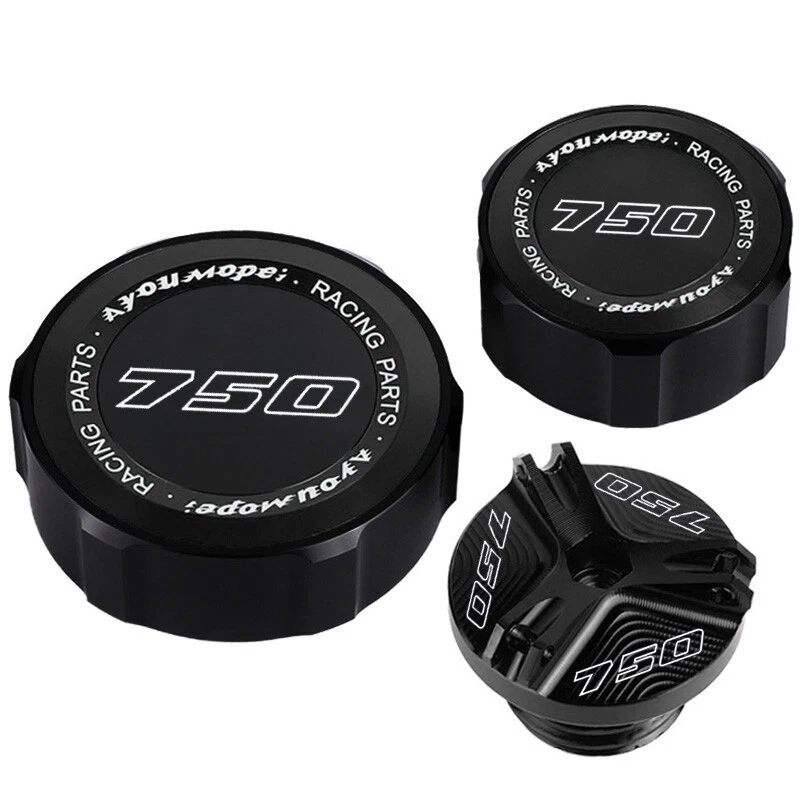 For KAWASAKI Z750 Z 750 Front Rear Brake Fluid Reservoir Cover Oil Filler Cap - Imagem 4 de 4