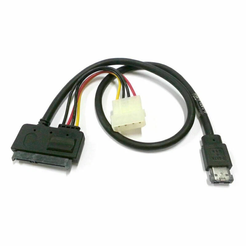50cm eSATAp Power ESATA Combo to SATA 22pin IDE 4pin 5V 12V for 3.5"  Cable SATA - Image 4 of 4