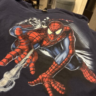 Rare Vtg 2002 Spider-Man Green Goblin Movie Promo Shirt Marvel XL Green  Amazing