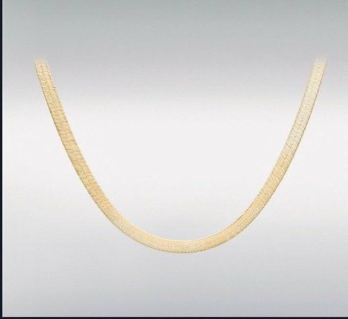 9ct Gold Hallmarked Flat Herringbone 