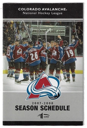 2007-08 Colorado Avalanche NHL Hockey Schedule !!! Ticketmaster - 第 1/2 張圖片