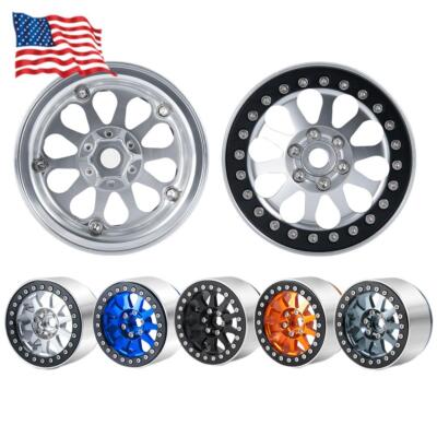 Alloy Beadlock Wheel Rims 35mm For 1:10 RC Axial Wraith 90048 RR10 TRX4 SCX10