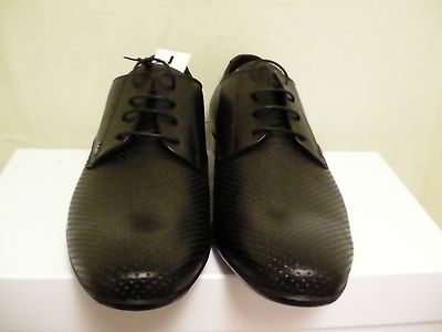 Versace collection men's shoes dressing new leather black size 40 euro 