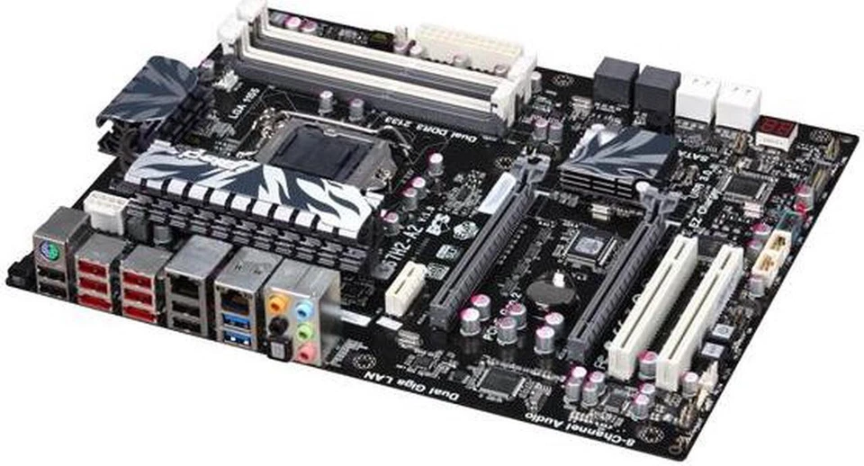 ECS P67H2-A2 LGA 1155 Intel P67 SLI  SATA 6Gb/s USB 3.0 ATX Motherboard - Image 2 of 4